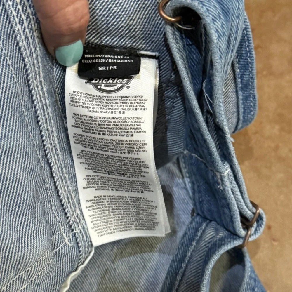 Dickies Denim Overalls - Youth Small * Farm Worn